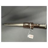 Yugoslavian M1924 Bayonet with Leather Frog