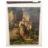 Oil On Canvas of Mother and Child