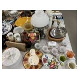 Serving Dishes, Table Light, Porcelain Vases