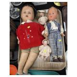(4) Vintage and Composition Dolls
