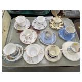 Chinaware Cups and Saucers