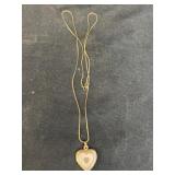 18' 14K Necklace with Gold-Plated Pendant