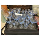 Blue Stemware
