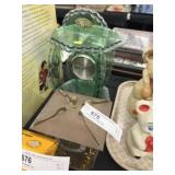 Lucite and Brass Shelf Clocks