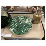 Agateware Lid and Tonic Bottle