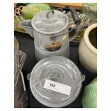 Graniteware Coffee Pot with Pail