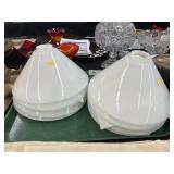 (8) Milk Glass Lamp Shades