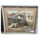 Framed Village Print