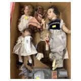 Vintage Composition and Porcelain Dolls