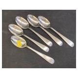 (5) Sterling Silver Monogrammed Spoons