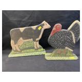 (2) Menno Folk Art Stand-Ups