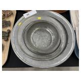 Pewter Plates and Bowls