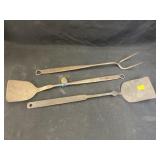 (3) Signed Forged Utensils