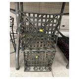 Wire Form Plant Stands, Cast Iron Kettle