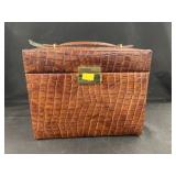 Simulated Alligator Skin Jewelry Box