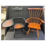 (2) Windsor Style Doll Chairs