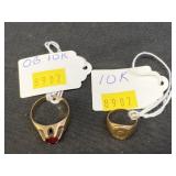 (2) 10K Rings