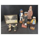 Carved Wood Figurines, Dolls, Strasburg Photograph