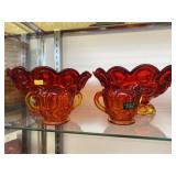 (4) Pieces of Moon and Star Pattern Glassware