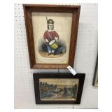 (2) Currier & Ives Framed Lithographs