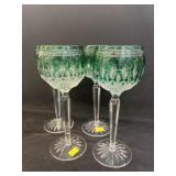 (4) Waterford Crystal Wine Glasses