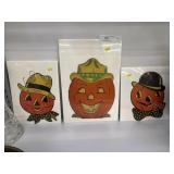 (3) Vintage Halloween Die Cuts