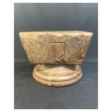 Primitive Carved Wood Seed Separator