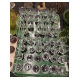 (2) Trays of Fostoria Stemware