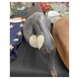 Unsigned Carved Wood Goose