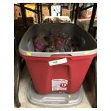 (2) Storage Totes/Lids w/ McDonald's Toys
