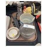 Boot Jack, Salt Crock, Syrup Bottle