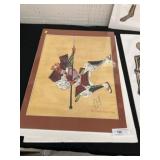 (3) Red Skeleton Prints