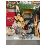 Tin Litho Barn, Dolls, Shoe Lathe