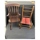 (2) Doll Chairs