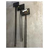 (3) Primitive Wrought Iron Waffle Irons