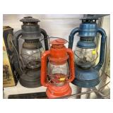(3) Hurricane Lanterns
