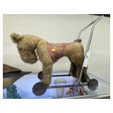 Vintage Plush Dog Stroller