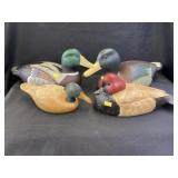 Machine and Carved Wood Ducks
