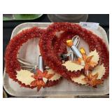 Vintage Lighted Christmas Wreaths