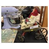 Byers' Choice Doll with Wagon