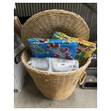 Lidded Woven Basket, Table Covers, Duvet Cover