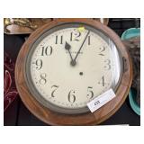 Seth Thomas Oak Cased Wall Clock