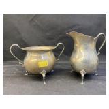 Sterling Silver Sugar and Creamer