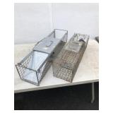 (2) Wire Live Animal Traps