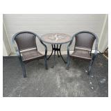 3 Pc. Outdoor Table & Chair Set