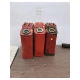 (3) Military Style Metal Gas Cans