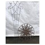 Garden Trellis & Sun Form Garden Ornament