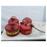 (3) 2 Gal. Metal Gas Cans