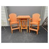 Poly High Top Bistro Table & Chair Set