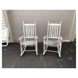 (2) Wooden Porch Rockers